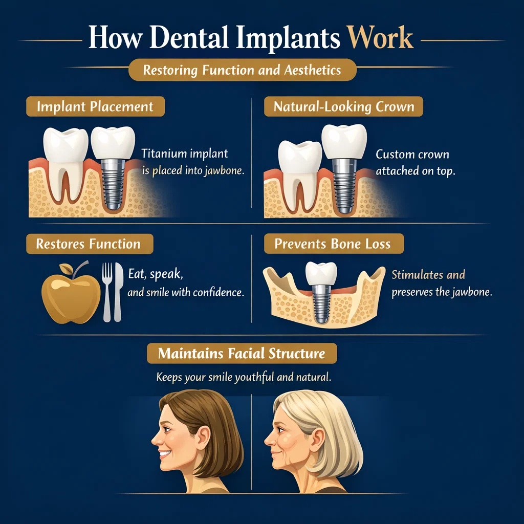 how dental implants work