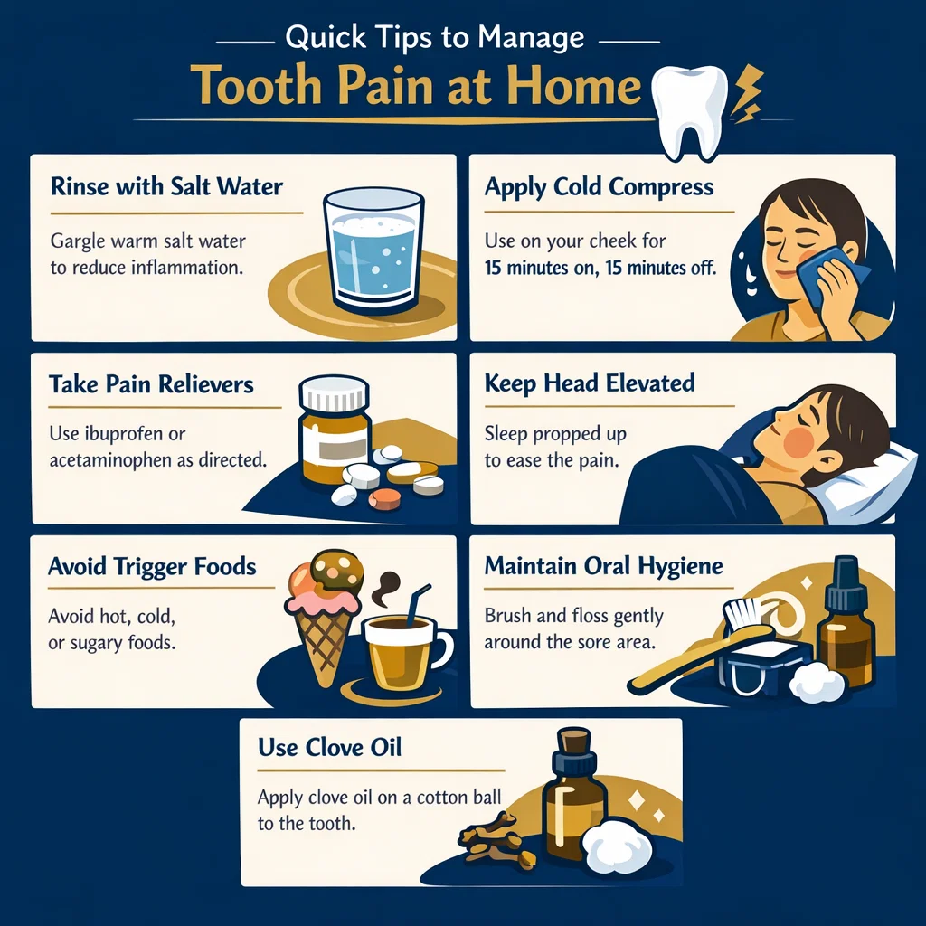 quick tips to manage tooth pain at home