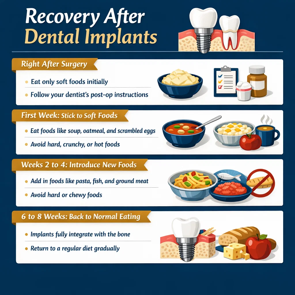 foods after dental implant